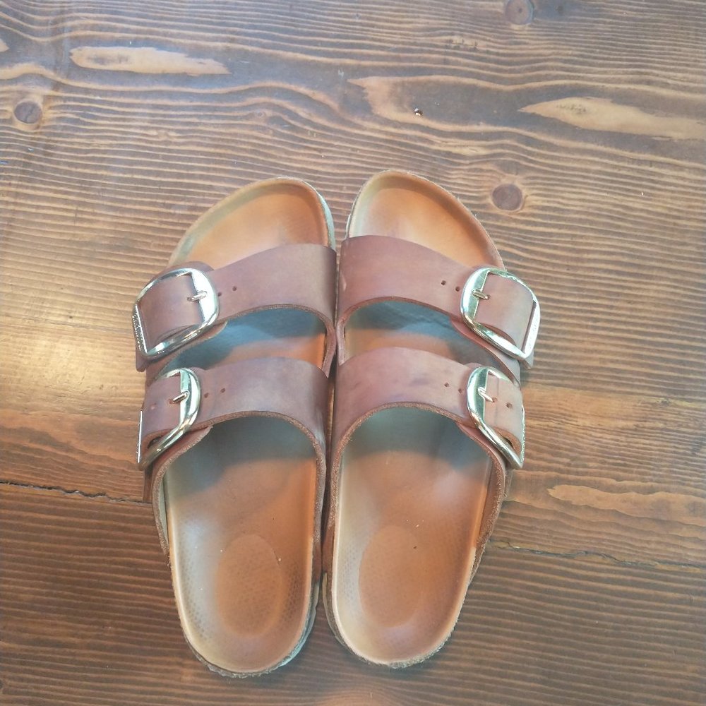 Birkenstock Arizona Big buckle oiled cognac